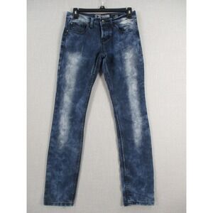 Social Collision Rude by Lip Service Blue Acid‎ Wash Slim Jeans W28 L32 Womens